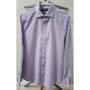 Nick Graham LS Shirt Slim Fit Size M Purple Button-up